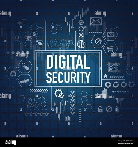 Digital security symbols chart Stock Vector Image & Art - Alamy