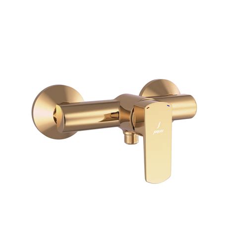 Kubix Prime Full Gold Overhead Hand Shower Exposed Mixer Jaquar