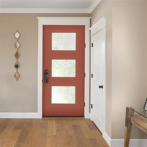 3 Panel Fiberglass Entry Door Glass Door Ideas