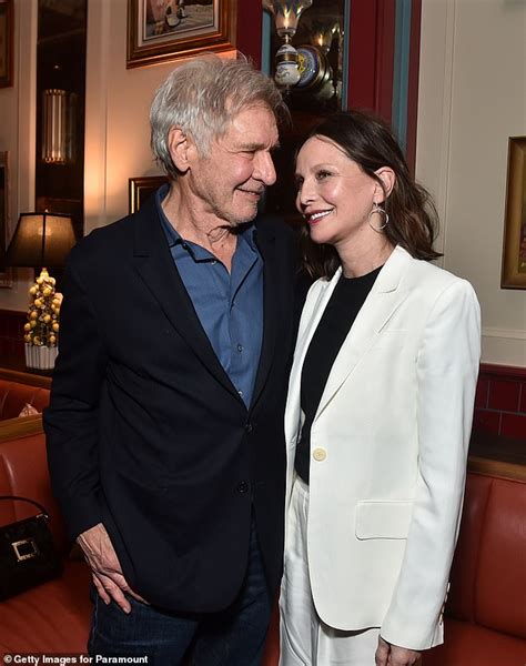 Harrison Ford 80 And Wife Calista Flockhart 58 Look Loved Up At The