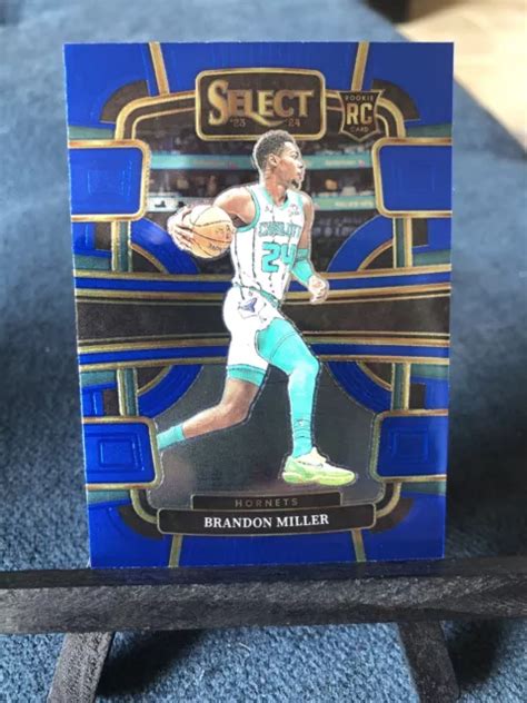 2023 24 PANINI SELECT NBA Brandon Miller Blue Concourse Rookie 80