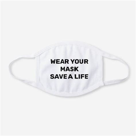 Wear Your Mask Save A Life Zazzle Mask Face Mask Centers For Disease Control And Prevention