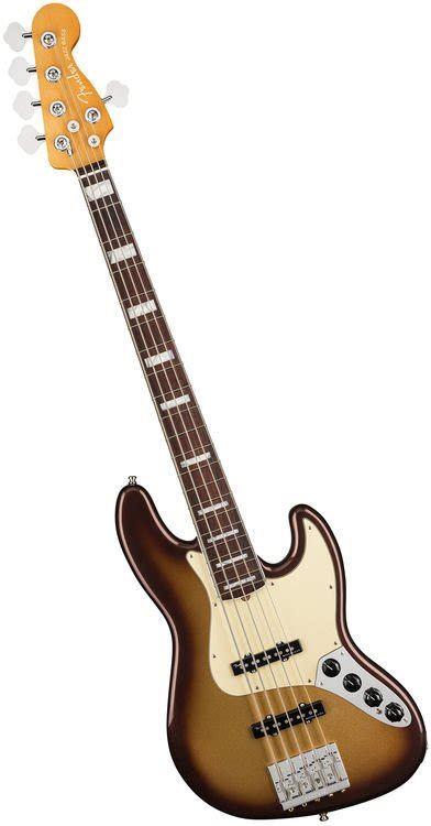 Fender American Ultra Jazz Bass V Mocha Burst With Rosewood Fingerboard Sweetwater