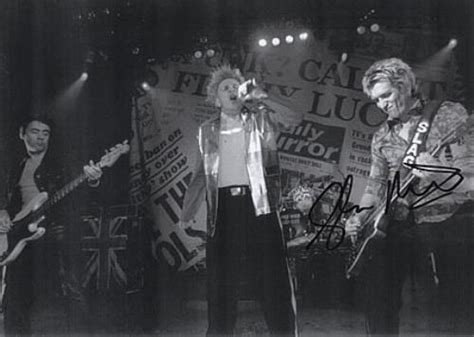 Sex Pistols Reunion Tour Autographed By Glen Matlock Uk Photograph