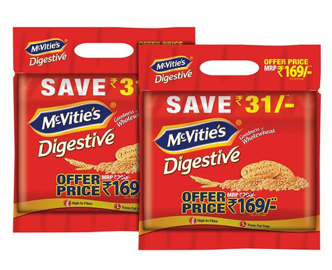 Buy Mcvities Digestive High Fibre Biscuits With Goodness Of Wholewheat