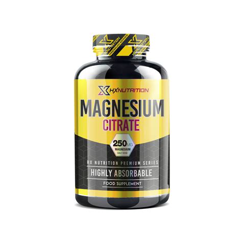 HX Nutrition Magnesium Citrate 60 Tabs Diamond Nutrition France