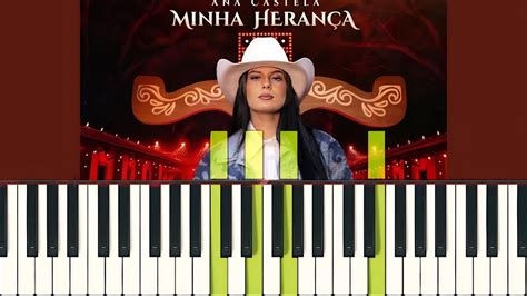 Ana Castela Minha Herança Piano Tutorial Fácil Youtube