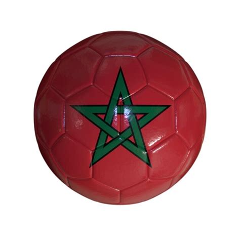 Premium Photo Flag Of Morocco On Soccer Ball And Transparent Background