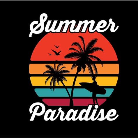 Premium Vector Beach T Shirt Summer Typography Design