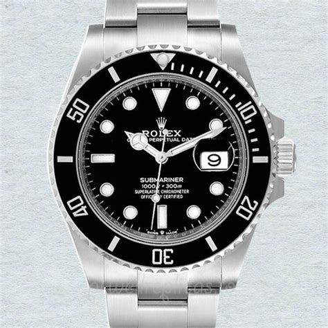 Rolex Submariner 126610LN Męskie Bransoletka Czarna tarcza Srebrny ton