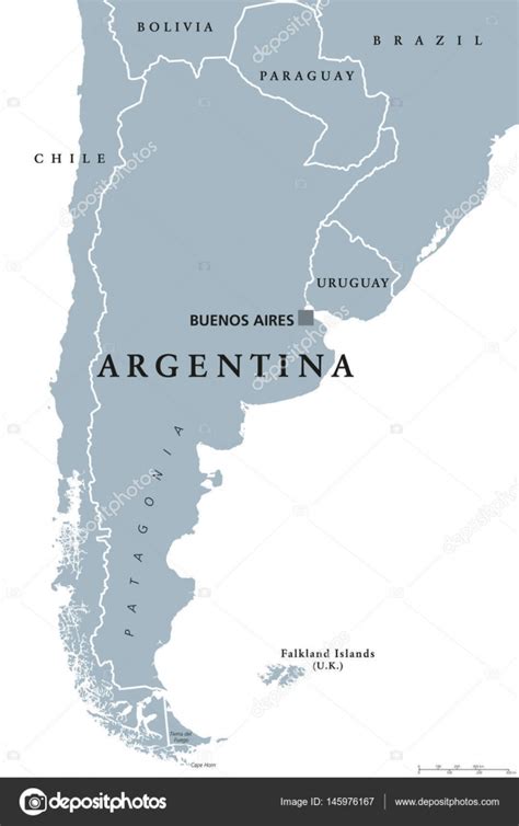 Argentina political map Stock Vector Image by ©Furian #145976167