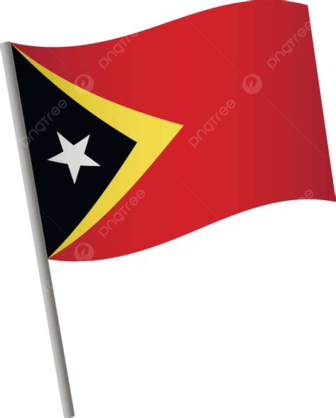 East Timor Timor Leste Flag Icon East Symbol Vector Vector East