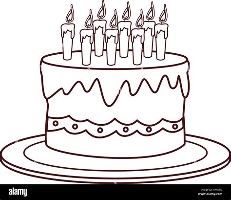 Birthday cake cartoon Stock Vector Image & Art - Alamy