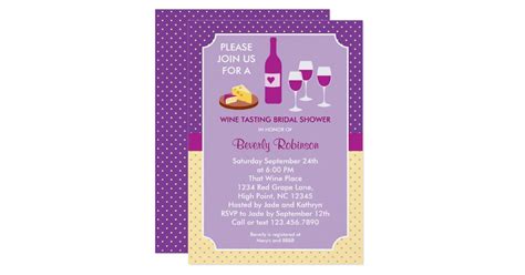 Wine Tasting Bridal Shower Invitation Zazzle