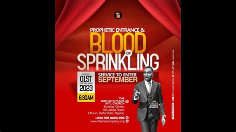 Prophetic Entrance And Blood Of Sprinkling Service Pst Korede Komaiya