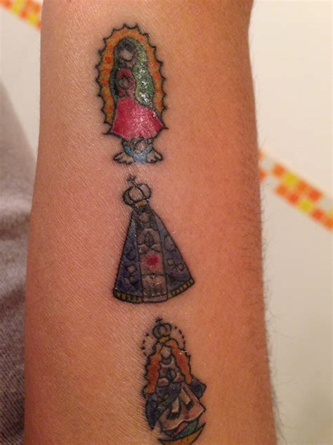 Mini Tattoo Virgen De Guadalupe Nossa Senhora Aparecida Virgencita De