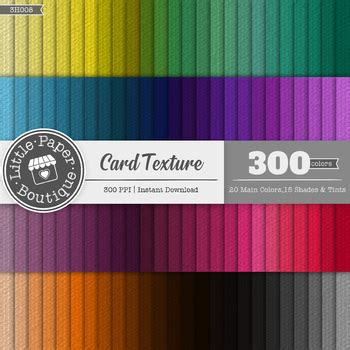 Rainbow Cardstock Texture Digital Paper (300 Sheets) 3H008 | TpT