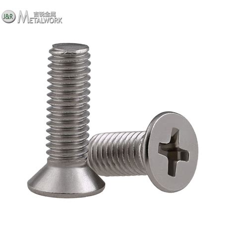 Stainless Steel SS304 SS316 Phillips Flat Head Bolt Phillips Flat