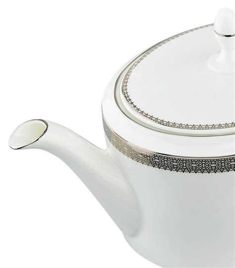 Wedgwood White Lace Platinum Teapot Harrods Uk