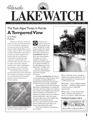 Fillable Online Lakewatch Ifas Ufl Fla Lake Discharges Not Septic