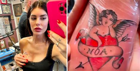 Bianca Atzei E Stefano Corti Si Tatuano Il Nome Del Figlio Gossip It