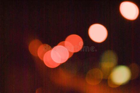 Multicolored Defocused Bokeh Lights At Night For Background Or Texture