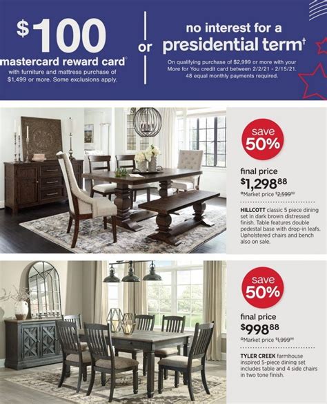 Ashley Furniture HomeStore Presidents Day Sale