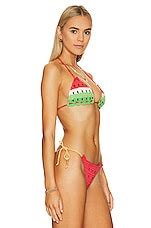 It S Now Cool The Crochet Tri Bikini Top In Juicy Fruit Revolve