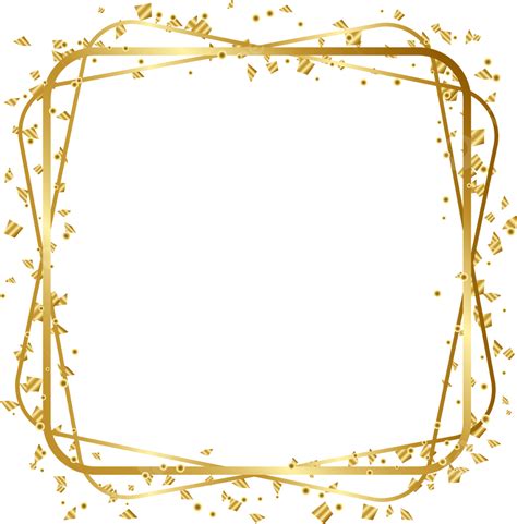 Golden Square Celebration Frame Design