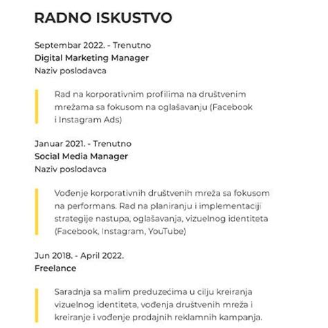 Kako Napisati Dobar Cv Detaljno Uputstvo Primeri Cv A