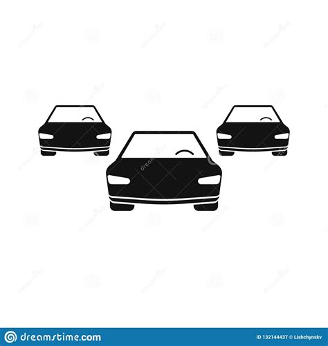 Car Icon Vector. Simple Black Car Vector Stock Illustration - Illustration of silhouette ...