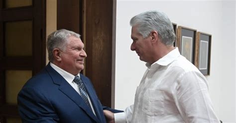 D Az Canel Recibe A Igor Sechin La Mano Derecha De Putin Adn Cuba