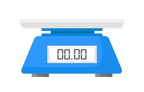 Electronic Scales For Products Kitchen Scales Isolated On A White