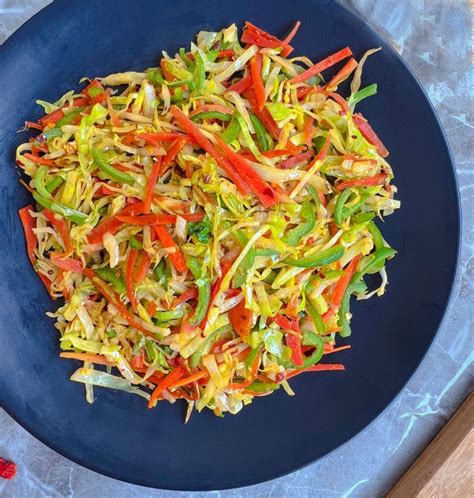 Cabbage Stir Fry With Carrots And Peppers Healthier Steps