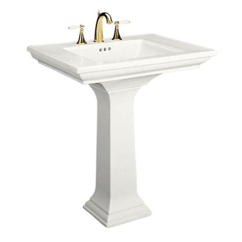 Kohler Memoirs 3475 In H White Fire Clay Pedestal Sink At