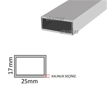 Aluminyum Kutu Profil 25x17