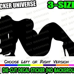 Sexy Mudflap Thick Girl Woman Funny Car Window Decal Bumper Sticker Jdm