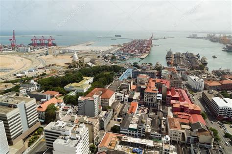 Aerial View of Colombo Harbour — Stock Photo © vidumg #87274870