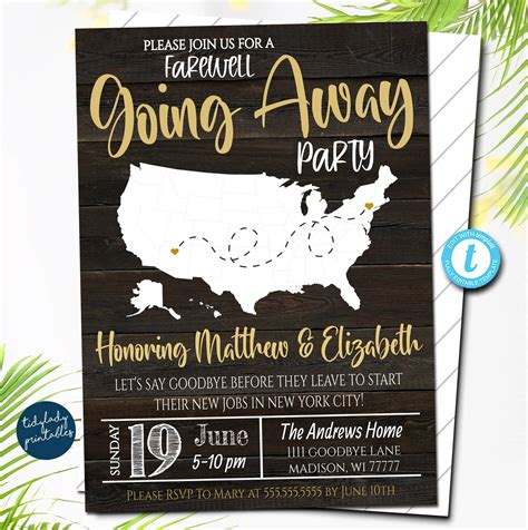 Going Away Party Invitation Template