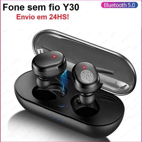 Fone De Ouvido Sem Fio Y Tws Bluetooth Microfone Shopee Brasil