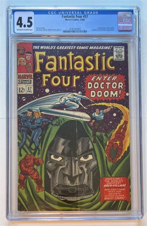 Period Comics On Twitter Fantastic Four 57 CGC 4 5 Dr Doom Cover