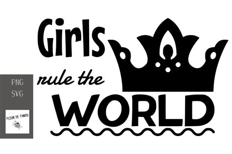 Girls Rule The World Graphic By Fleur De Tango · Creative Fabrica