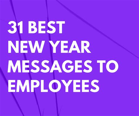 31 Best New Year Messages to Employees | FutureofWorking.com