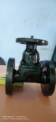 Flanges Medium Pressure Cast Iron Diaphragm Valve For Water Size 1