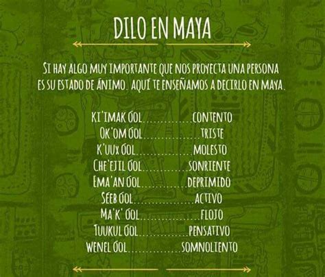 Pin De Manon Lawrence En Maya Palabras En Maya Palabras En Nahuatl