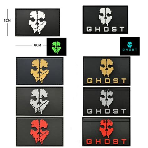 Parches Bordados De M Scara De Fantasma De Call Of Duty Insignia De