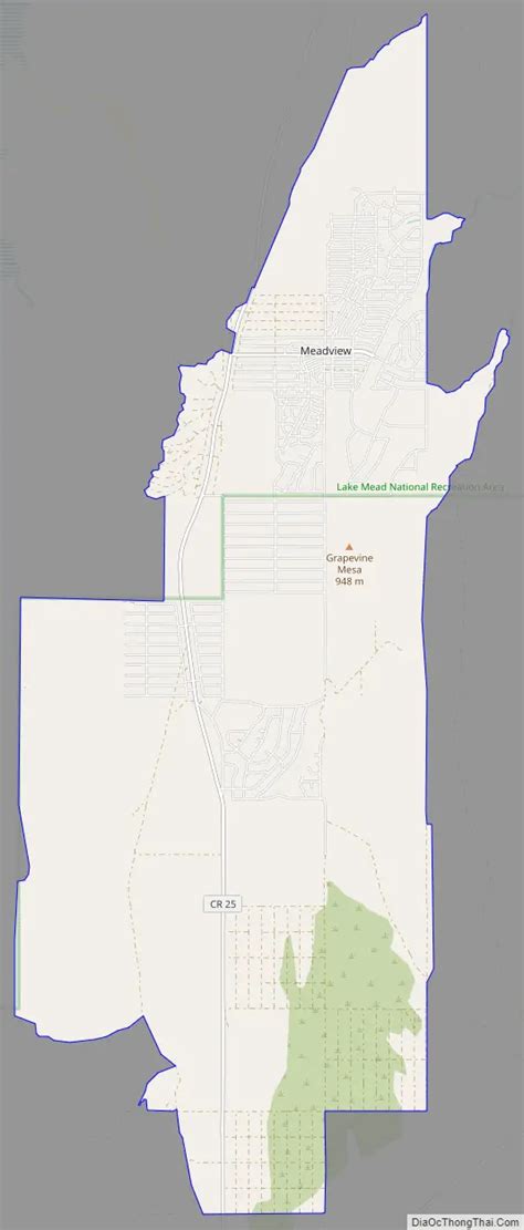 Map of Meadview CDP