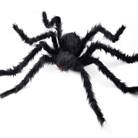 Halloween Spider, Foldable Spider Fake Hairy Spider Scary Decorations ...