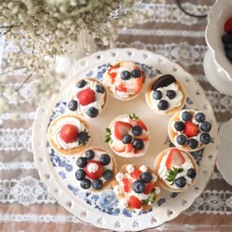 Blue And White Cake Stand Porcelain With Dome