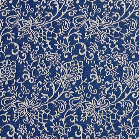 Wedgewood Blue and White Intricate Garden Floral Pattern Damask Upholstery Fabric | Damask ...